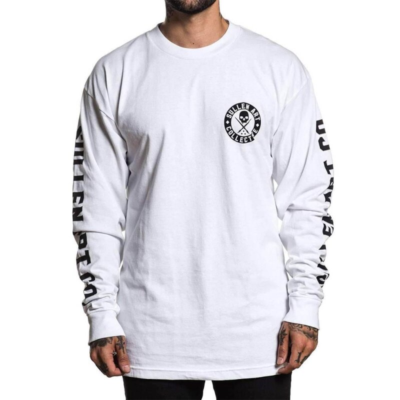 Tričko "Sullen Clothing Longsleeve T-Shirt - Badge Of Honor White"